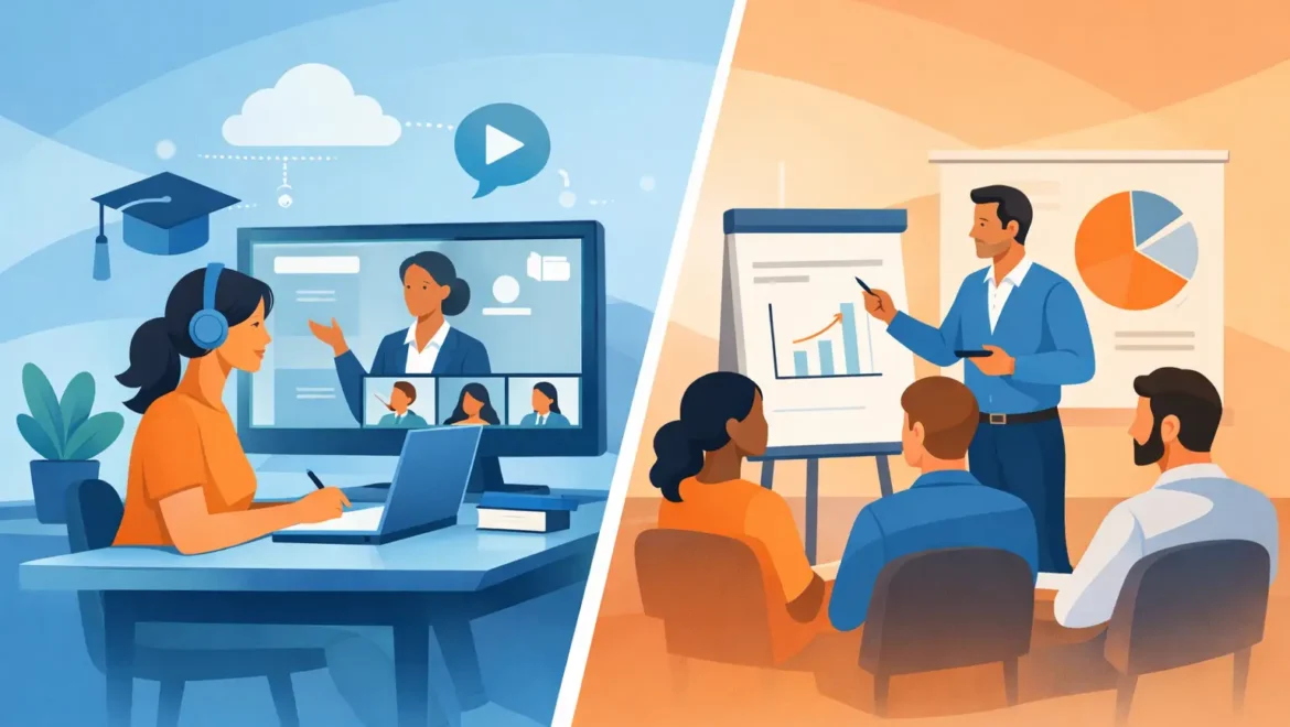 Online Learning vs Facilitator Led Training
