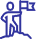 blue man flag icon blue man flag icon
