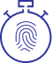 blue timer security icon blue timer security icon